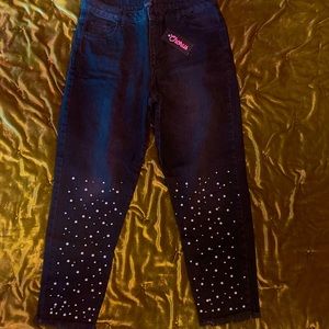 Beaded Denim Jeans